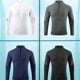 thumbnail image 5 of Camisas deportivas de compresión para hombre, camisetas con cuello levantado y media cremallera, sudadera ajustada para gimnasio, Top para correr, camisetas de Fitness, camisetas de secado rápido, 5 of 5