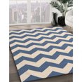 thumbnail image 2 of Ahgly Company Indoor Square Contemporary Deep Peach Orange Abstract Area Rugs, 8' Square, 2 of 6