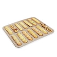 thumbnail image 4 of Eclair Cake Pan, 14-Cavity Non-Stick Mini Eclair Cookie Biscuits Bakeware for Oven Baking, 4 of 6