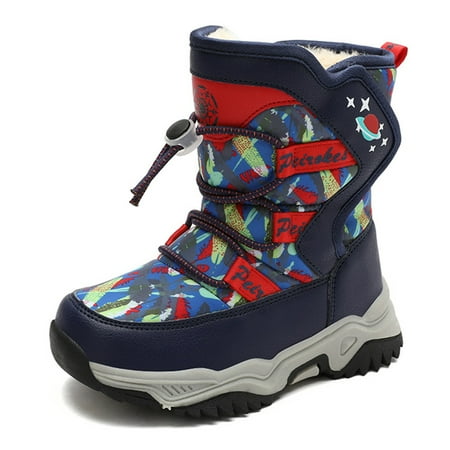 

Boys Snow Boots Camoflage Outdoor Non-Slip Winter Boots Keep Warm Kids Snowboots(Toddler/Little Kid/Big Kid)