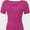 Hot Pink, variant on Womens Summer Short Sleeve T Shirts Slim Fit One Piece Cutout Scoop Neck Going Out Date Night Tops