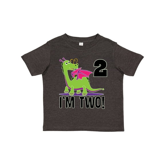 Inktastic 2nd Birthday Girl Dragon Girls Toddler T-Shirt