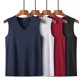 thumbnail image 5 of Minnieouse Ropa interior sin mangas para hombres Cerrar-Chaleco deportivo Ventilar Cómodo Amigable con la piel Fácil cuidado Muchos colores Underwaist Camisetas Negro XL 115-125 Libras Minnieouse AP013342-01, 5 of 6