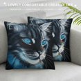 thumbnail image 3 of Orinice Cute Cat Graphic Decorative Throw Pillow Cover for Home Couch Living Room Sofa - High-Quality Pillowcase 1PC 12x12in, 3 of 5