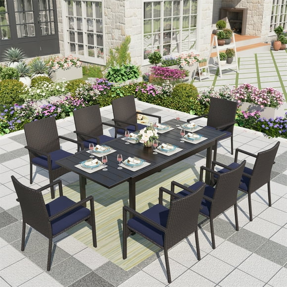 Dining Table, Patio Set for 8