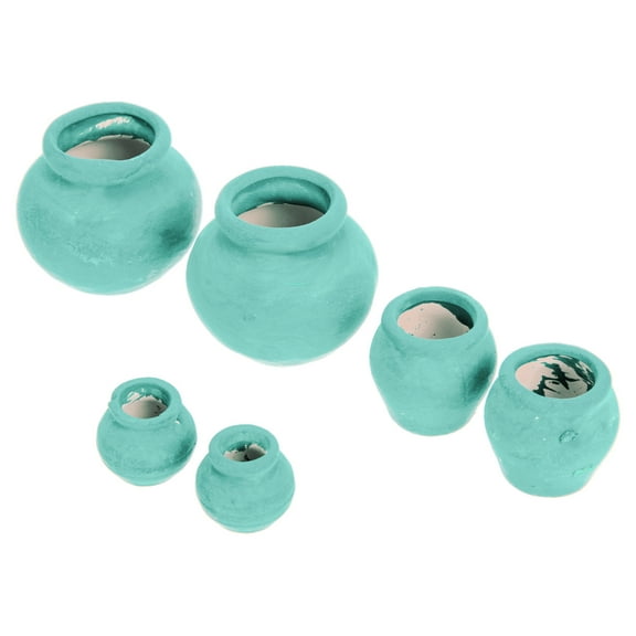 Gymnture Small Terracotta Flower Pots for DIY Crafts and Office Decoration (6pcs)