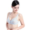 thumbnail image 5 of LEEYNEER Women‘s Sexy Lace Bra Non-Padded Underwire See Through Unlined Bra Mesh Sheer Plunge Low Cut Bralettes, 5 of 5