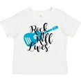 thumbnail image 3 of Inktastic Rock and Roll Lives with Blue Guitar Boys or Girls Toddler T-Shirt, 3 of 5