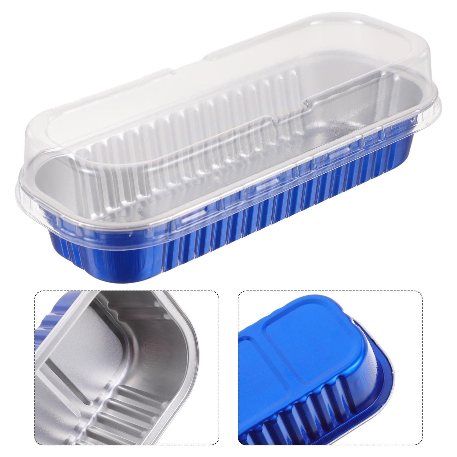 100 Pack 1Lb Mini Loaf Pans - Heavy Duty Disposable Aluminum Foil Bread Tins Eco Friendly Sturdy Neat Food Storage Super Value Quality Heat Conduction