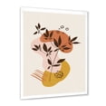 thumbnail image 2 of Designart 'Minimalist Shapes With Ancient Plant II' Modern Framed Art Print, 2 of 4