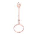 thumbnail image 4 of Anillo porta cigarrillos en forma de flor de rosa de oro rosa para mujer, 4 of 14