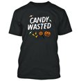 thumbnail image 2 of Halloween Funny Costume Candy Wasted Printed Men's T-Shirt Short Sleeve T-Shirt Soft and Comfy Shirt, Lightweight Shirt Black Small, 2 of 3
