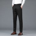 thumbnail image 3 of Pantalones drapeados de trabajo de sastrería social para hombres Trajes de oficina para hombres Pantalones Ropa formal de negocios fluida Vestido de lujo Clásico Verano 2024, 3 of 5