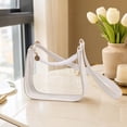 thumbnail image 4 of Stadium Approved Clear Crossbody Bag for Women, Waterproof PVC Transparent Shoulder Purse Lightweight Tote for Concert Sports Travel Beach, 4 of 7