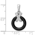 thumbnail image 4 of Sterling Silver Rhodium Plated Cz Pendant Made In Thailand qp5075, 4 of 5
