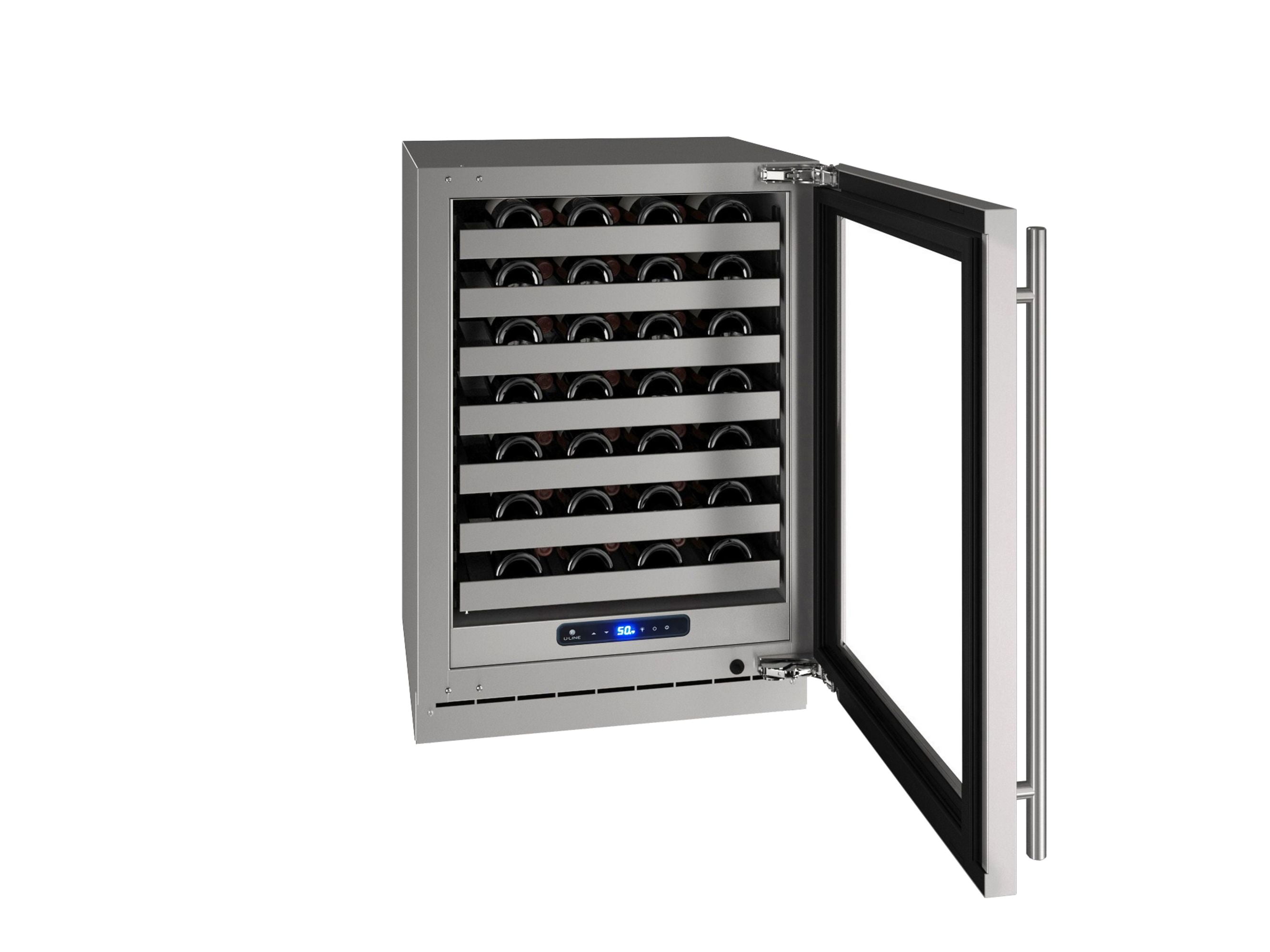 U-Line Uhwc524-51A 24" Wide 49 Bottle Capacity Built-In Or Free Standing Wine Cooler -