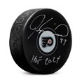 thumbnail image 1 of Jeremy Roenick Autographié Philadelphia Flyers Hockey Rondelle avec HOF Note, 1 of 2