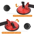 thumbnail image 3 of Dawot Glass Suction Cup, 2 Pack 5.75in Adjustable Vacuum Suction Cups Heavy Duty Industrial Tile Suction Cup to Lift Large Glass for Window Replacement, 220lbs Load Capacity（Red）, 3 of 8