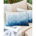 thumbnail image 6 of Blue Botanical Throw Pillow Cover 12 x 20 Inch Decorative Pillow Cover Spring Summer Farmhouse Retro Watercolor Lumbar Pillowcase Seasonal Rectangle Cushion Case for Couch Sofa Bed Living Room, 6 of 7