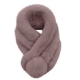 thumbnail image 2 of Elainilye Fashion Womens Faux-fur Scarf Shawl Wrap Scarves Versatile Warm Imitation Three Tube Scarf Winter Thickened Plush Scarf,Brown, 2 of 5
