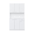 thumbnail image 3 of Cfowner 70" Long Standing Kitchen Cabinet with Top & Bottom Enclosed Cabinet Space, One Drawer, 3 of 9