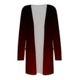 thumbnail image 4 of CALAFEBILA Women Lightweight Casual Outing Print Long Sleeve Front Open Sweater Cardigan for Women 2025, 4 of 4