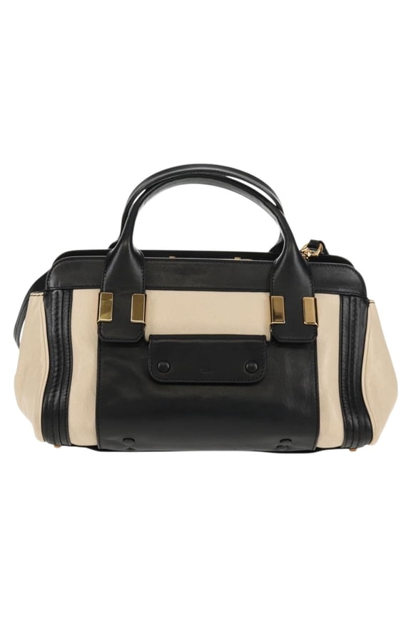 Pre-Owned Chloe Alice Satchel Leather White Leather Handbag