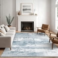 thumbnail image 2 of Modern Abstract 5x7 Area Rug, Washable Non Slip Soft Low Profile Indoor Rug, Textured Neutral Floor Rug for Living Room, Bedroom, Dining Room & Office, 2 of 13