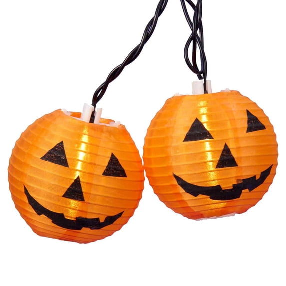 Kurt Adler 10-Light Pumpkin Lantern Light Set