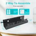 thumbnail image 3 of HUGFEGWE Now Playing Vinyl Record Stand, Acrylic Record Shelf Wall Mount Now Playing, Record Shelf Wall Mount, Acrylic Vinyl Record Storage Shelf for Album Display, Storage and Wall Decor CJB91-17105, 3 of 7