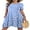 Blue Little Daisy, variant on JuneFish Women's Summer Short Sleeve Casual Dress Patchwork Design Dress with Pockets