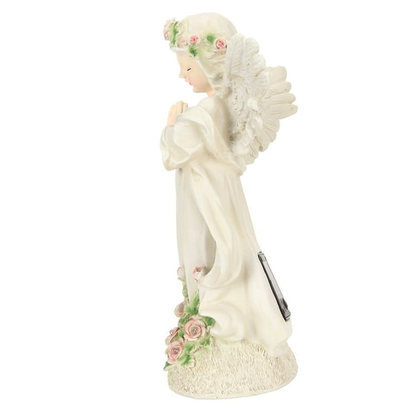 Solar Angel SculptureSolar Angel Statue Resin Angel Statue Decorationwith Night Light Solar Angel Sculpture Ornament Smart Functionality