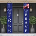 thumbnail image 5 of 250 Anniversary Usa 4Th Of July Independence Day Decorations Red, White Blue Independence Day Banner Background Couplet Independence Day Party Decoration Door Curtain Holiday Atmosphere Decoration, 5 of 6