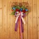 thumbnail image 1 of Guirnaldas de otoño, flores artificiales, coronas, enredaderas colgantes, adornos colgantes, decoración del Día de la Independencia con cintas rojas, blancas y azules, corazón de melocotón para colgar, 1 of 9