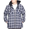 thumbnail image 3 of Visive Mens Heavy Sherpa Fleece-Lined Flannel Hooded Jacket - Big & Tall Sizes - Warm Zip Up Hoodie Jacket for Cold Weather - Perfect for Outdoor Activities - Durable & Fashion-Forward, 3 of 9