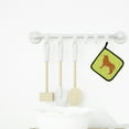 thumbnail image 3 of Leonberger Checkerboard Green Pair of Pot Holders, 3 of 3