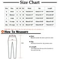 thumbnail image 4 of POIUYTR Women's Flare Bell Bottom Jeans High Waisted Wide Leg Ripped Bootcut Jeans Stretchy Distressed Denim Pants, 4 of 5
