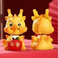 thumbnail image 3 of maskred Resin Dragon Decoration Add Charm To Home With Dragon Decoration Multiple Styles And Colors Yellow Dancing Lion 1Set, 3 of 6