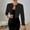 Black, variant on Women's Cropped Blazer Long Sleeve Open Front Fitted Office Work Jacket Elegant Lightweight Suit Coat