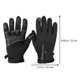 thumbnail image 2 of NICEXMAS Men’s Cold Weather Cycling Gloves, 1 Pair Black Windproof Full Finger Touchscreen Compatible Gloves, 2 of 6