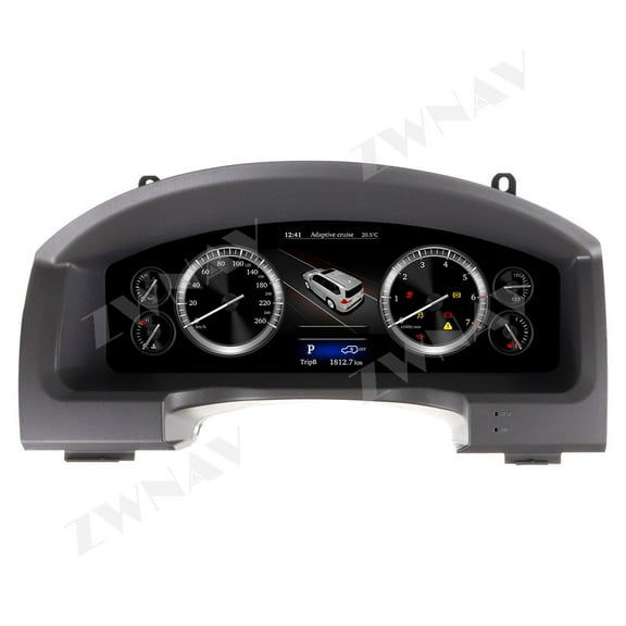 ZWNAV 12.3 inch car LCD digital instrument panel instrument cluster speedometer suitable for Toyota Prado 150/Land Cruiser LCD Instrument Cluster