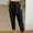 Black, variant on Babysbule Women's High Waist Capris Pants Zipper Straight Leg Solid Color Versatile Casual Pants
