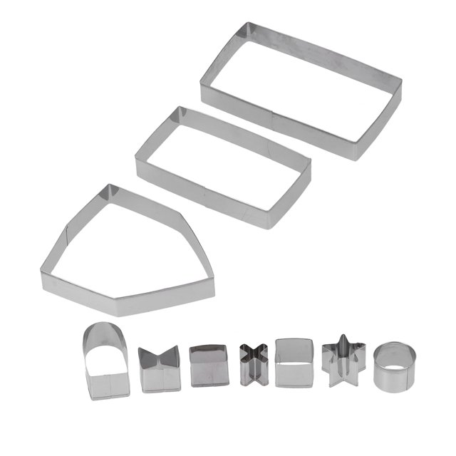 DIY Baking Tool,10Pcs/Set Stainless Steel Cookies Baking Mold Set Biscuits Mold Top Tier Quality