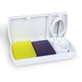 thumbnail image 4 of sweethay Caja de pastillas portátil Splitter Tablets Organizador Adultos Ancianos Estuche de gran capacidad Sellado Contenedor independiente Suministros Blanco 5piezas sweethay CBP163763, 4 of 6