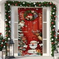 thumbnail image 4 of SLYNSHome Merry Christmas Door Cover Decorations,Cute Gnome & Dog Door Banner Backdrop Photography for Holiday New Year Welcome Photo Booth Party Wall Hanging Decor, 4 of 6