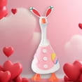 thumbnail image 4 of Desk Goose Outfit, St. Patrick's Day Desktop Goose Costume 7 Inch Green Felt Geese Cloth with Shamrock for Mini Porch Statue Spring Home Office Table Decor,Pink, 4 of 6