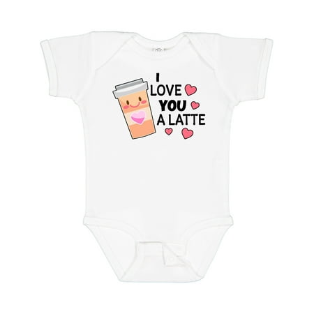 

Inktastic I Love You a Latte with Coffee Cup Gift Baby Boy or Baby Girl Bodysuit