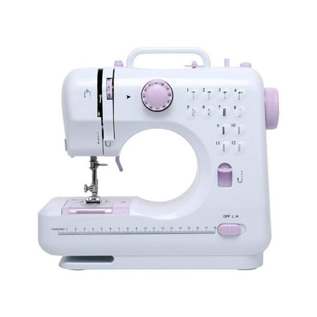 Electric Sewing Machine Portable Mini with 12 Built-In Stitches, 2 Speeds Double Thread, Foot Pedal Best for beginner