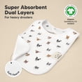 thumbnail image 4 of Baberos KeaBabies de algodón orgánico superabsorbentes, paquete de 8 unidades, 4 of 9