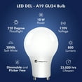 thumbnail image 4 of Xtricity LED A19 Light Bulb GU24 Plug-in Base, 10W (60W Eqv) 120V, 3000K, Dimmable (4 Pack), 4 of 6